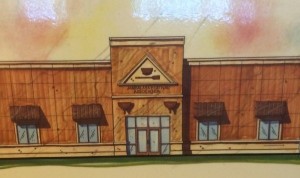 A rendering of the Jambalaya Festival Association Building.