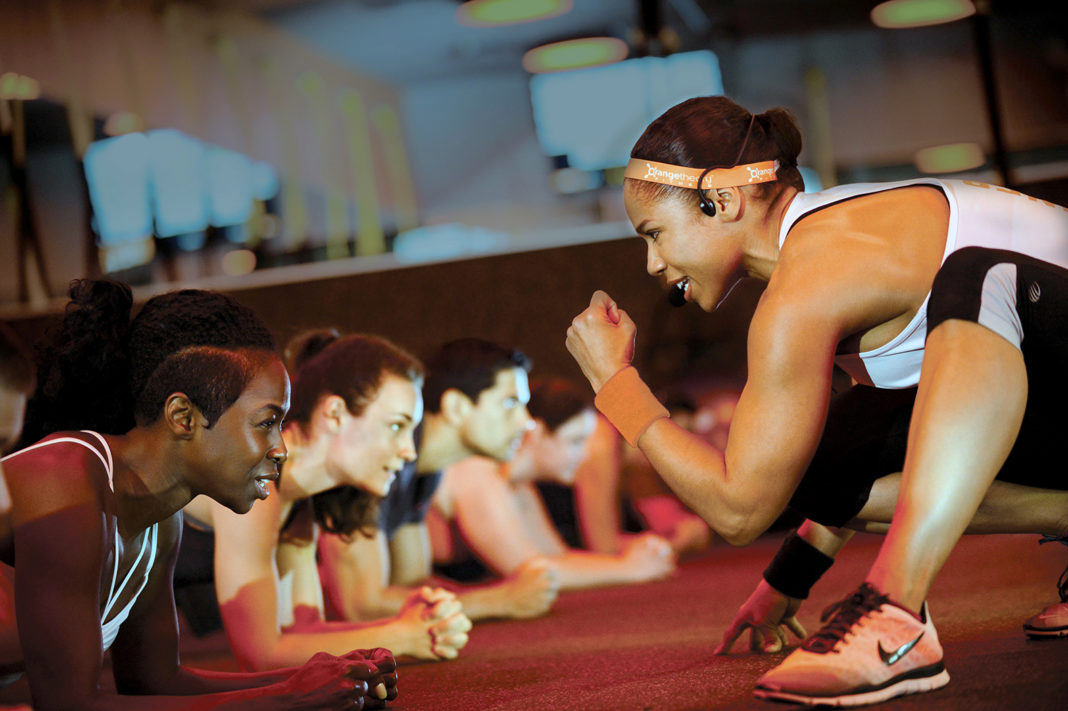 OrangeTheory class shopping center