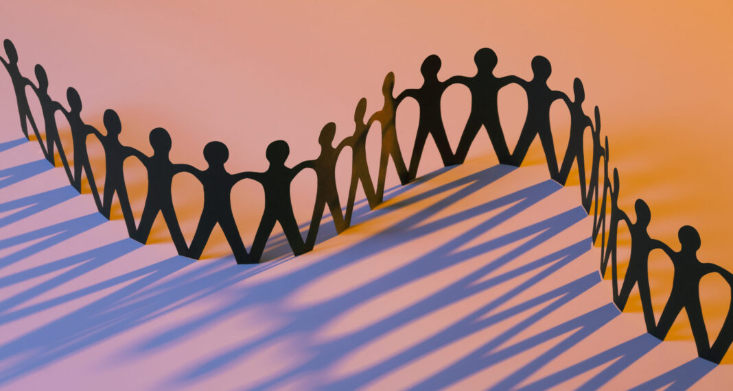 Paper Men Joining Together As Team, Union, Family or Network jon gordon leadership